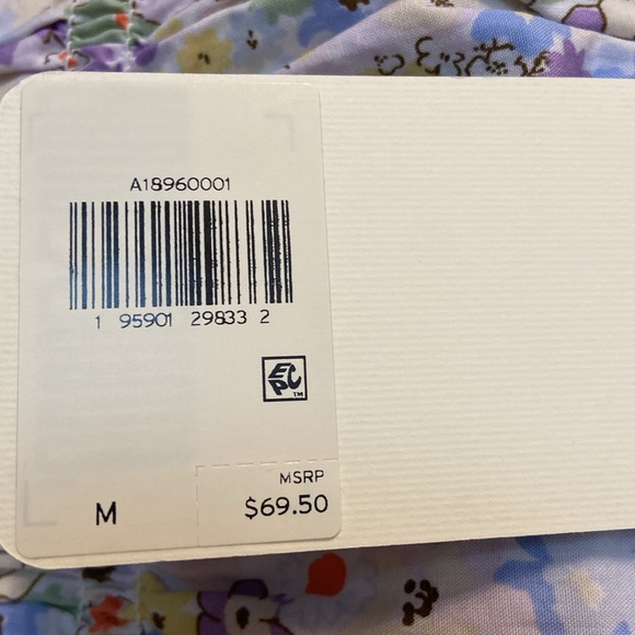 Levi Floral Smocked Dress Medium Brand New - Picture 5 of 12